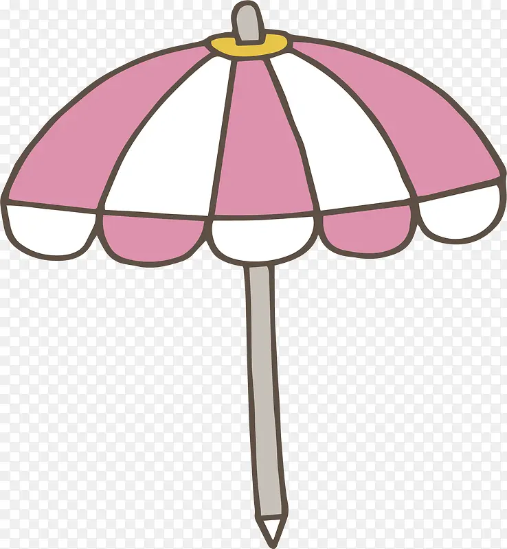 红白条纹太阳伞