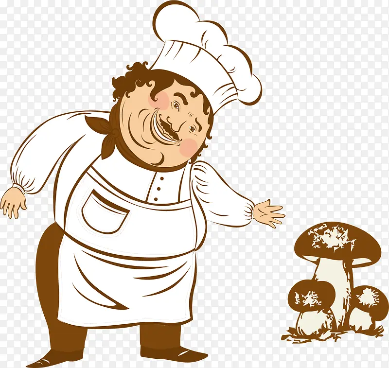 厨师采蘑菇