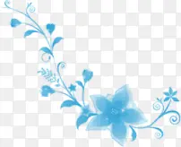 精致蓝色的花