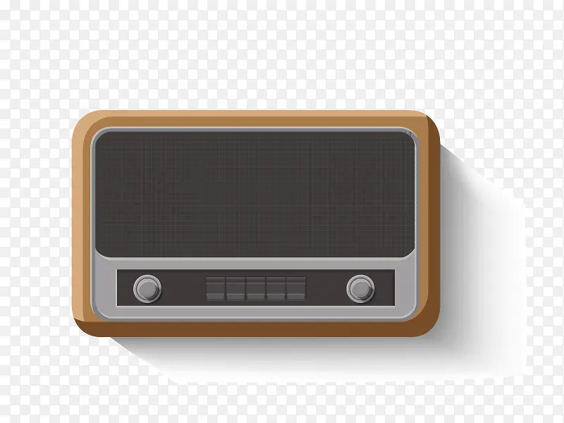矢量老式收音机