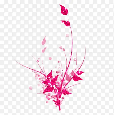 桃红现代花纹装饰