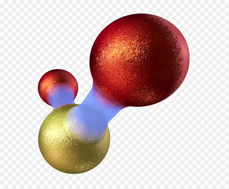 红金色硫（硫）二氧化硫 分子形