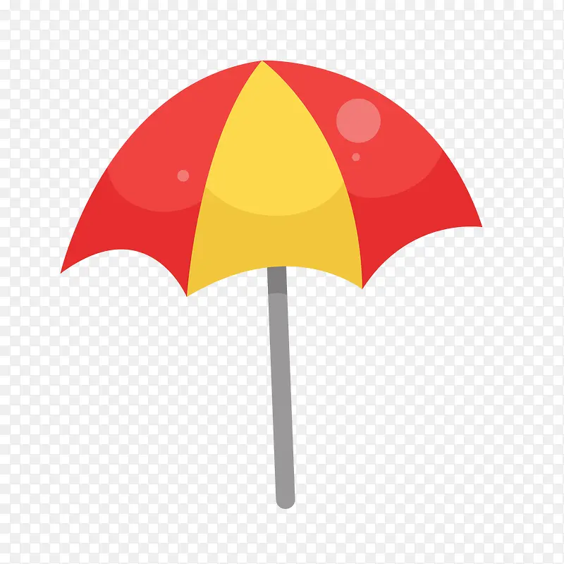 红色夏季卡通太阳伞