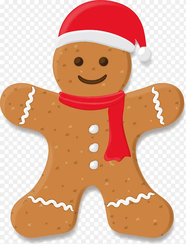 褐色圣诞小人饼干