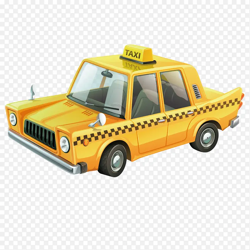 卡通外国taxi