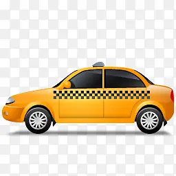 Taxi Left Yellow Icon