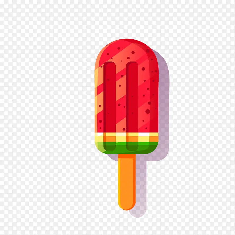 红绿色夏季冰淇淋冷饮