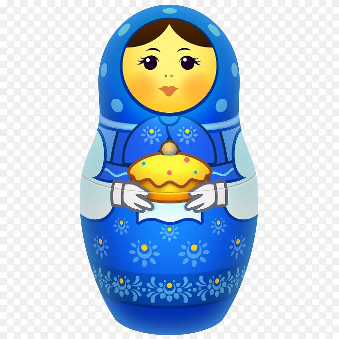 蓝色俄式套娃大俄式套娃图标