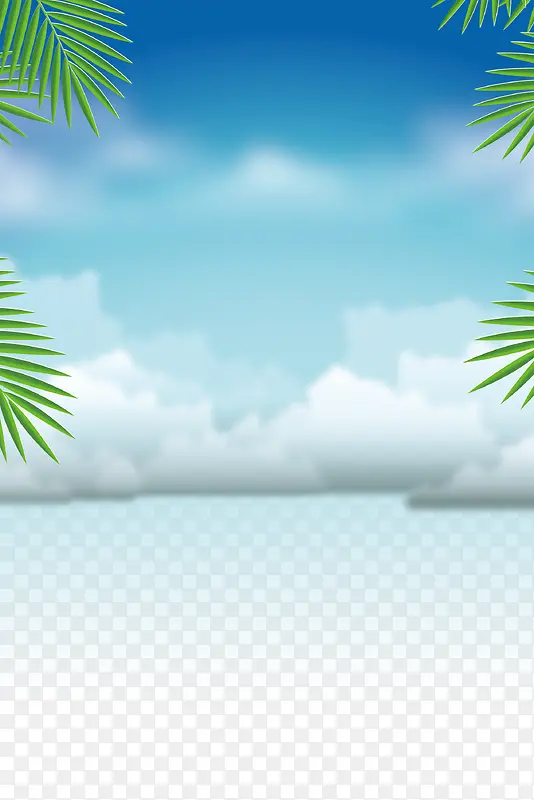 游泳培训夏日背景素材