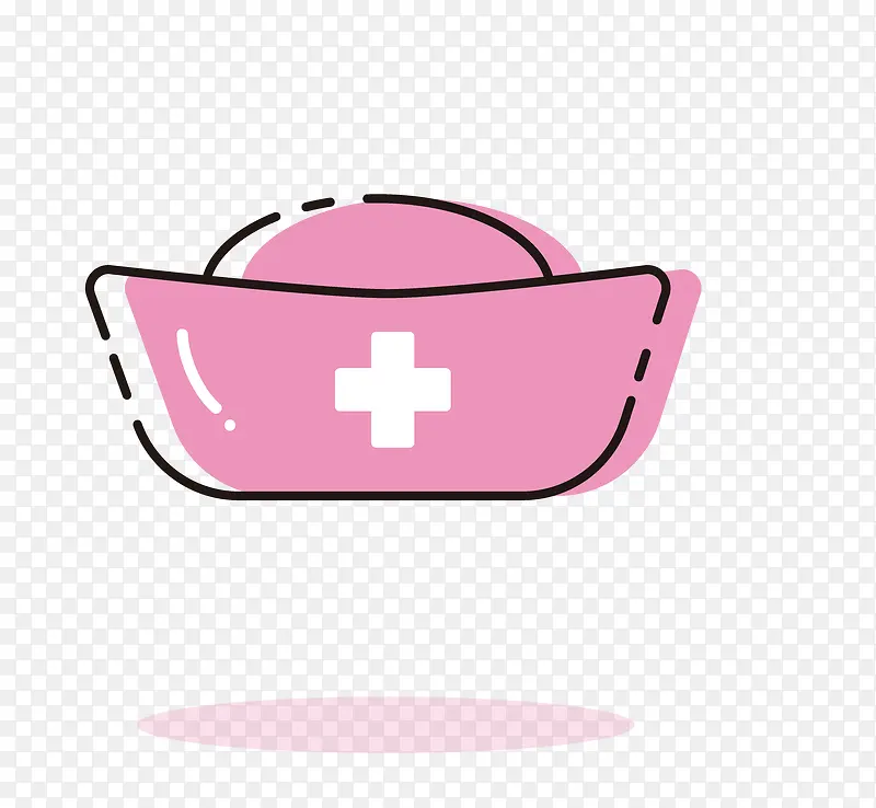 粉色护士帽PNG