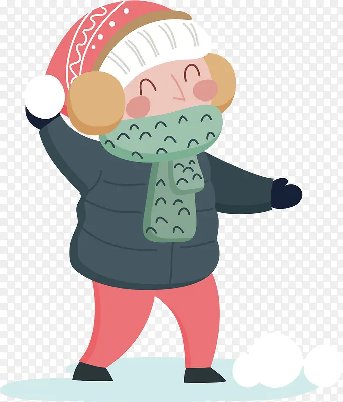 喜欢打雪仗的人