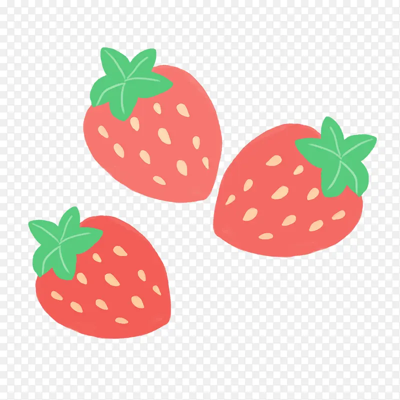 夏日水果草莓免抠png