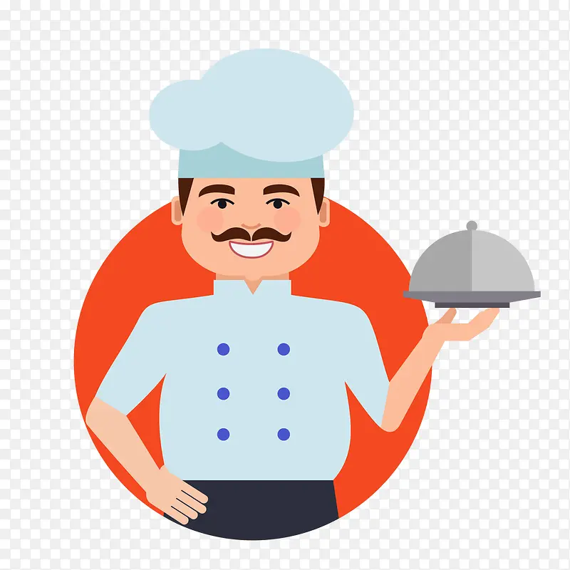 美味厨师卡通图标