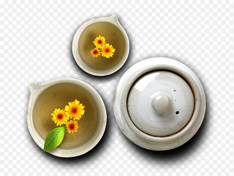 花茶俯视图