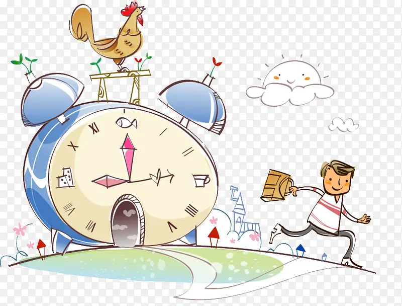 早晨上班的人PNG图片素材下载_图片编号qzdgdzbq-免抠素材网