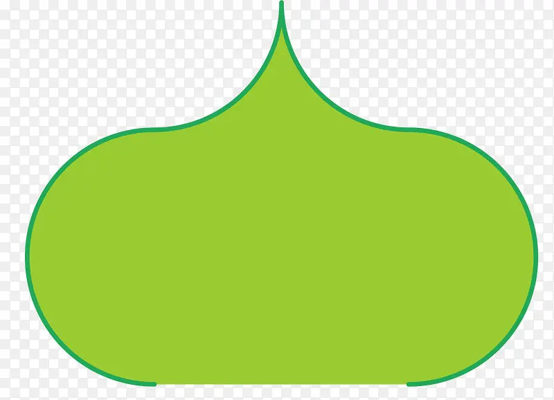 绿色弧线穆斯林屋顶