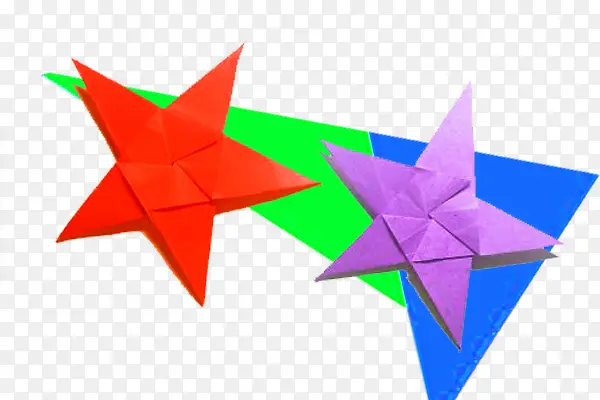 实物折纸五角星