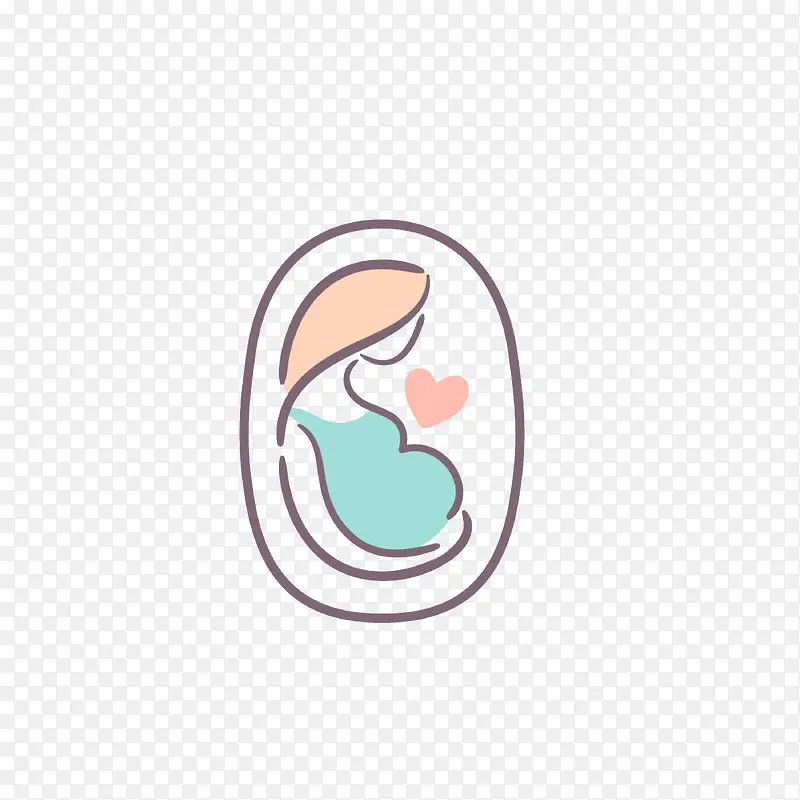 卡通孕妇图标素材PNG图片素材下载_图片编号ydjzvbly-免抠素材网