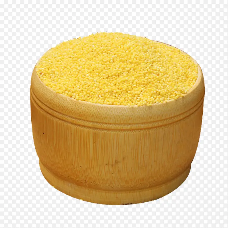 木桶里的食材小米