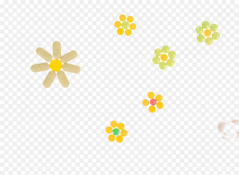黄色小花漂浮