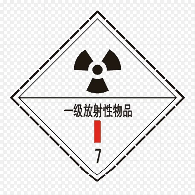 卡通一级放射性物品PSD分层
