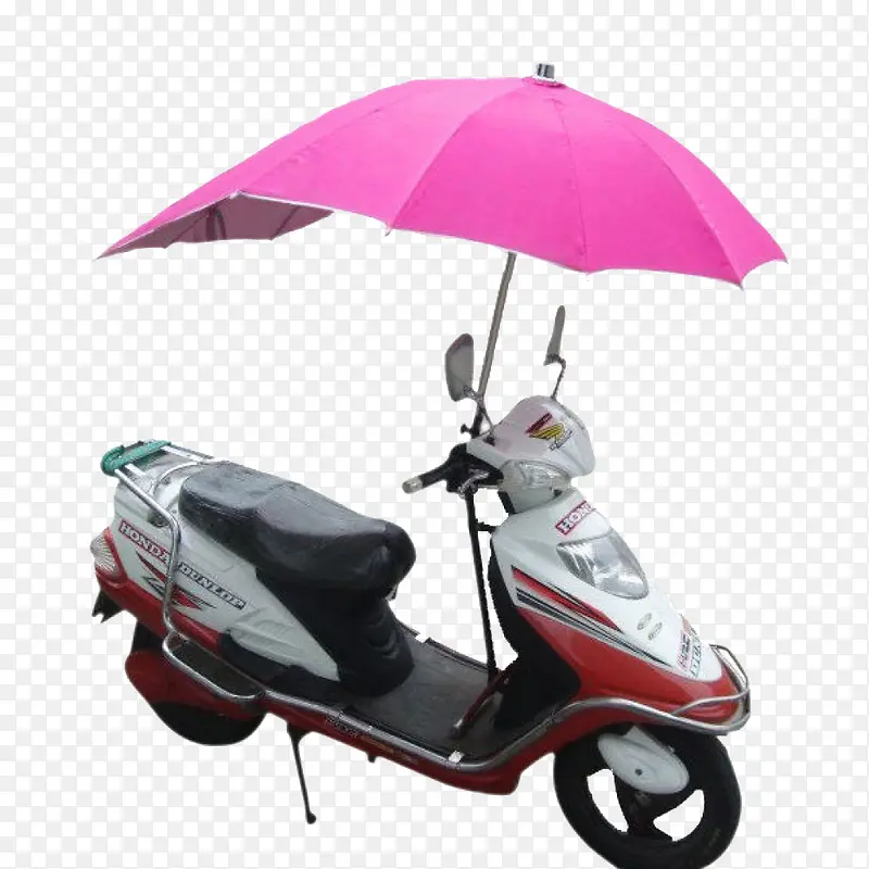 带伞电动摩托车
