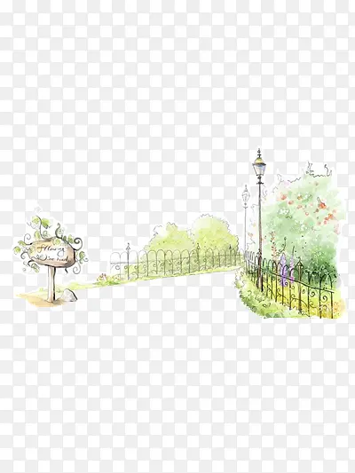 手绘花园