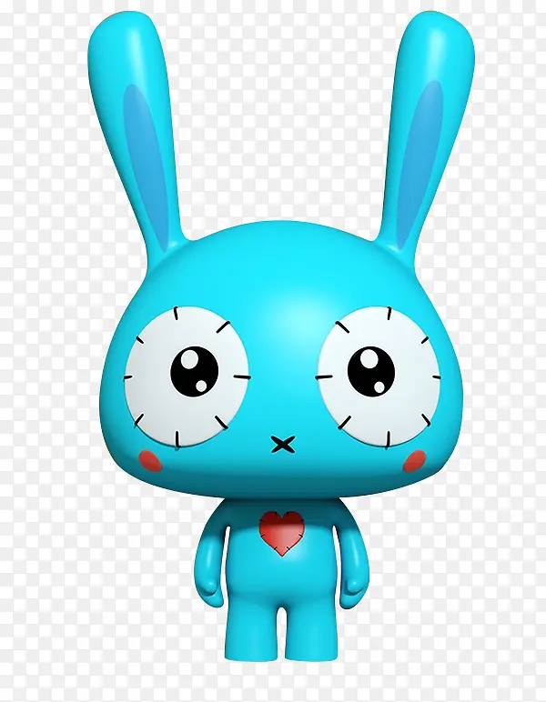 蓝色兔子玩偶