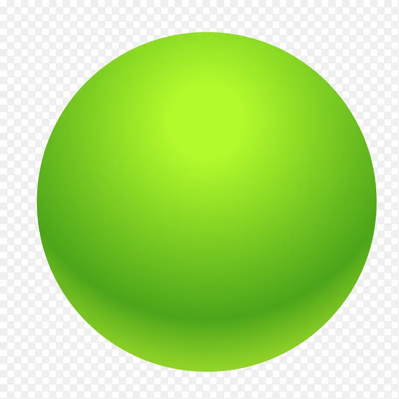 手绘绿色创意球体