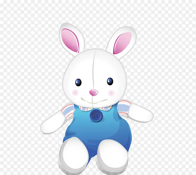 穿衣服的小兔子玩偶