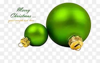圣诞装饰绿球