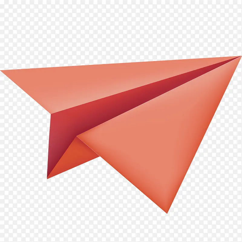 橙色卡通纸飞机装饰图案