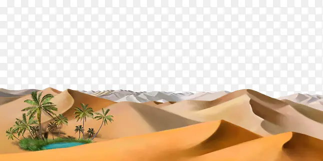 手绘沙漠