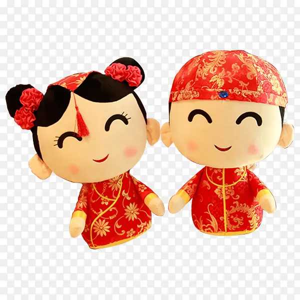 中式婚礼娃娃