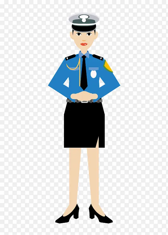 女交通警察卡通图