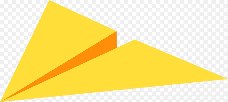 黄色卡通纸飞机