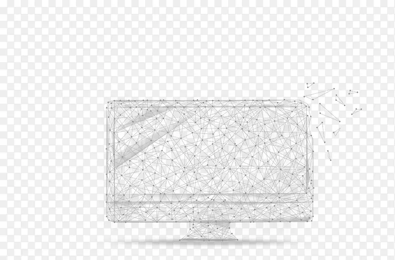 显示器高科技点线面线条