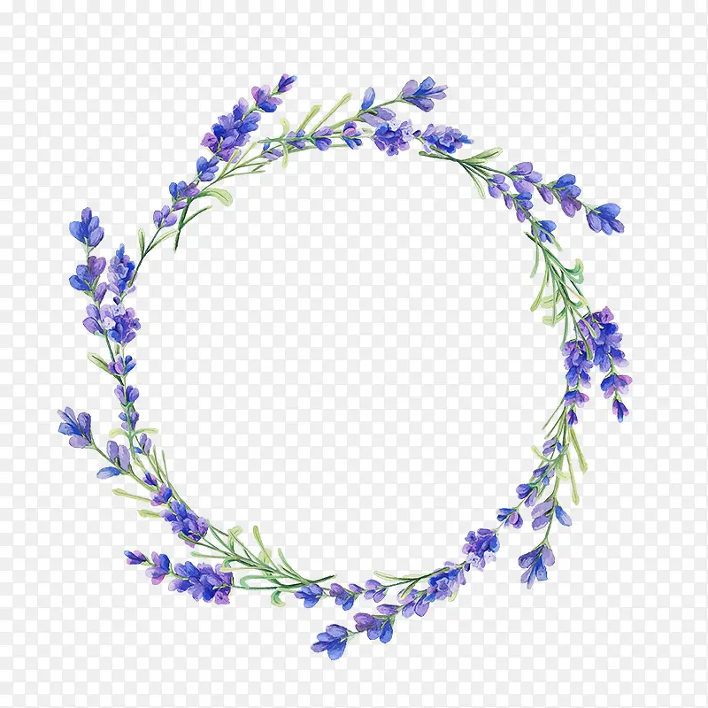 紫色花环
