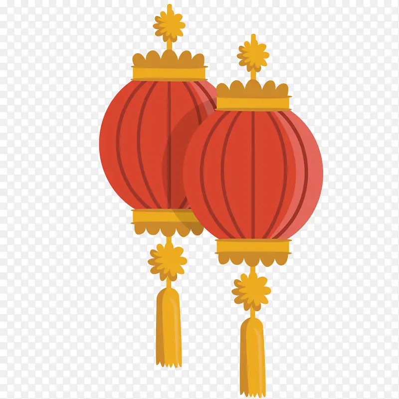 新年卡通红色挂饰灯笼