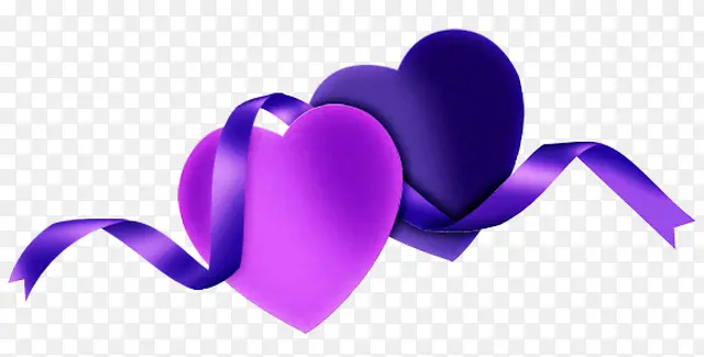 紫色心形