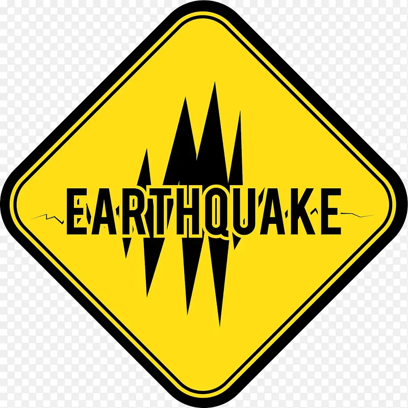 地震提示黄色标签