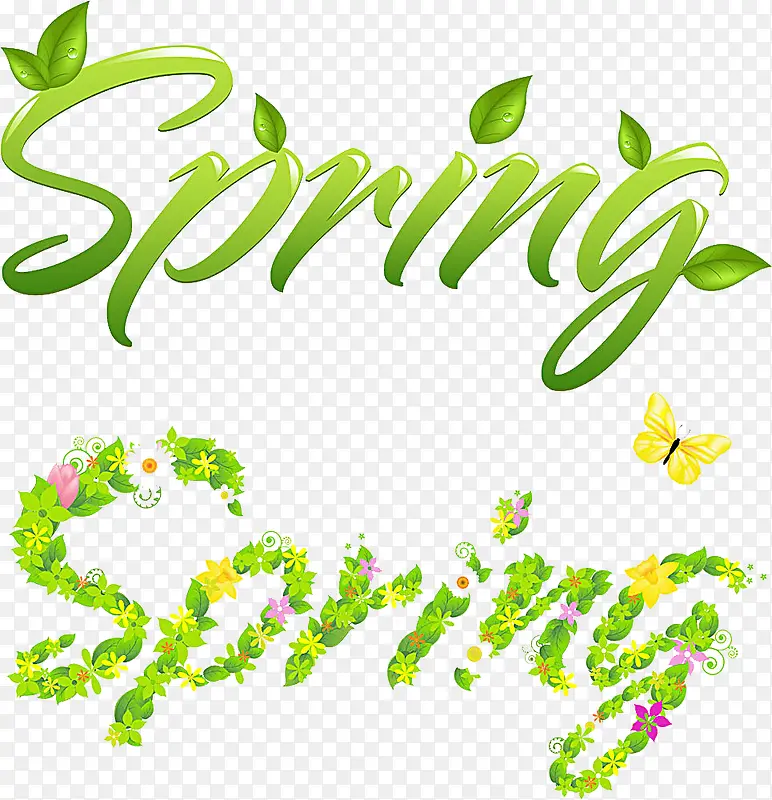 SPRING艺术字PNG图片素材下载_图片编号qgzvbpay-免抠素材网