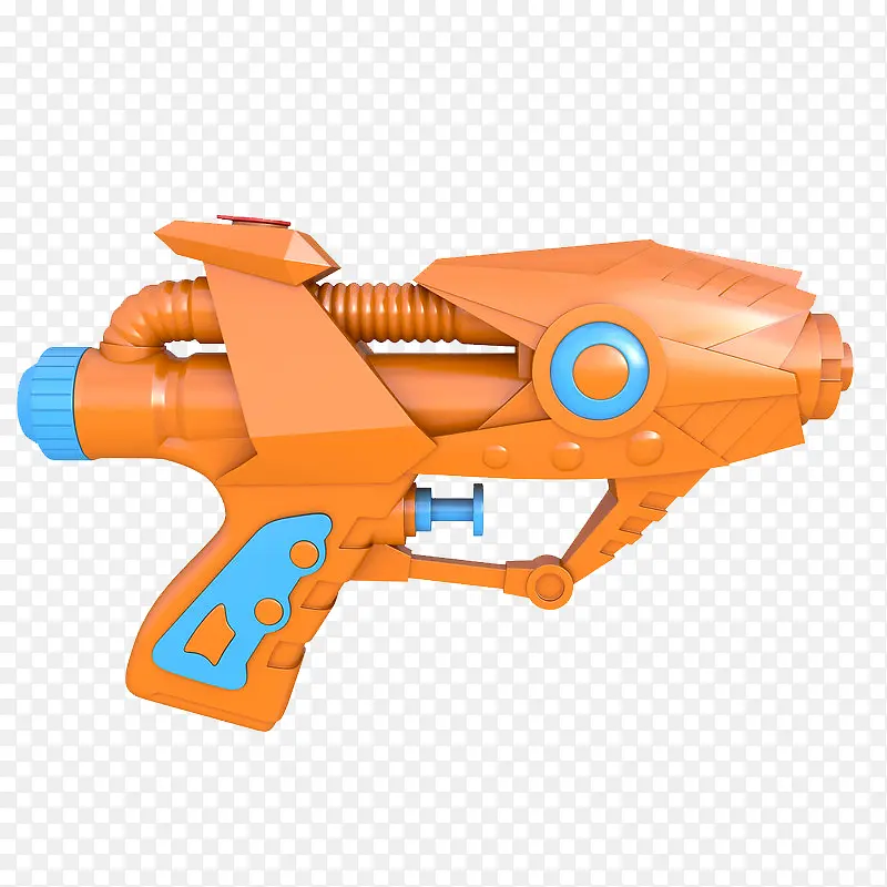 小型橙颜色喷水枪