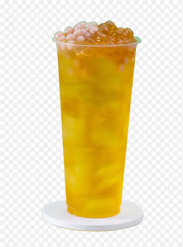 实物夏日主题一杯珍珠茶
