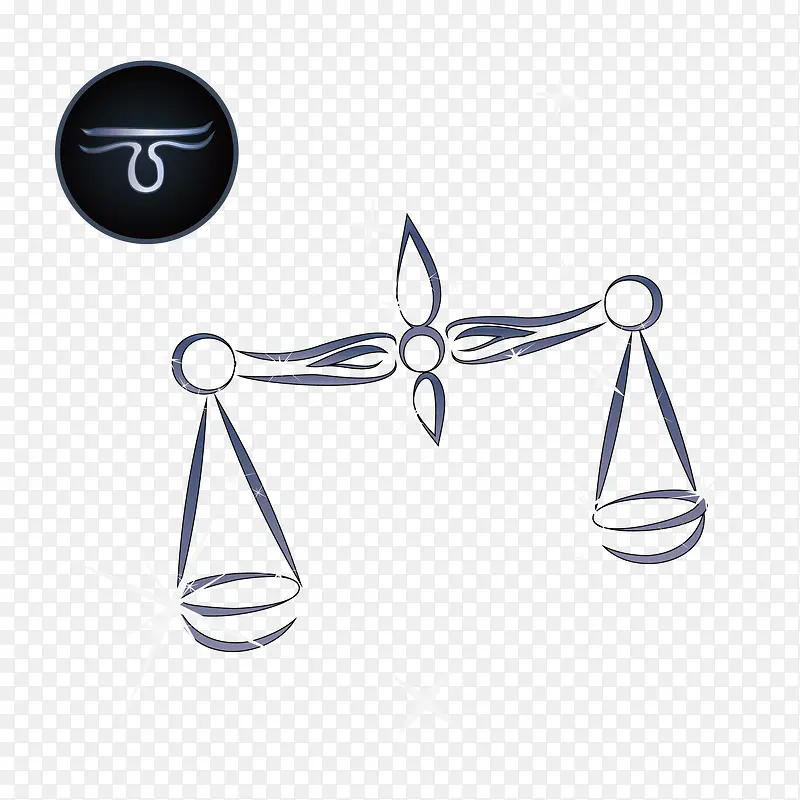 卡通矢量星空星座天枰座标志免抠PNG图片素材下载_图片编号qdmpmjxy-免抠素材网