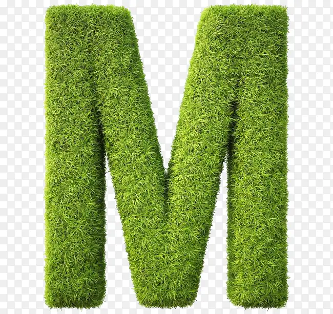 草组成的字母M