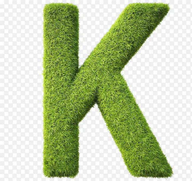 草组成的字母K