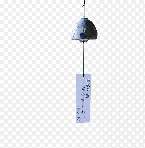 陶瓷蓝纹日式风铃