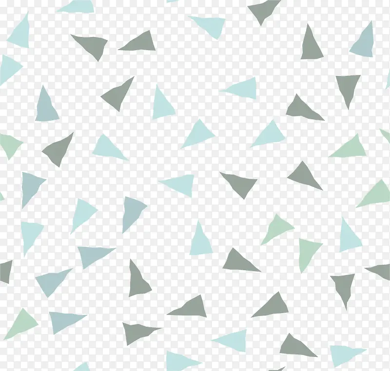 绿色漂浮三角花纹