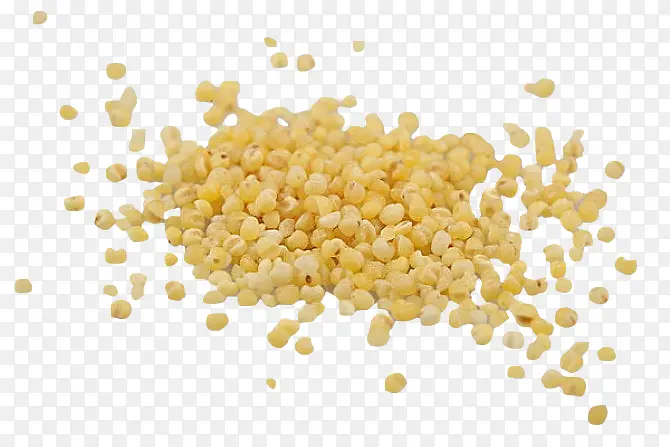 黄色颗粒状小米粒